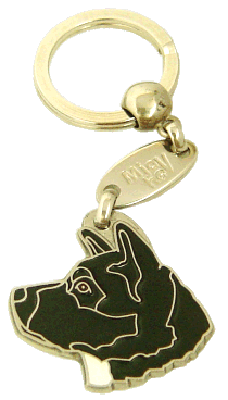 AKITA NEGRO - Placa grabada, placas identificativas para perros grabadas MjavHov.